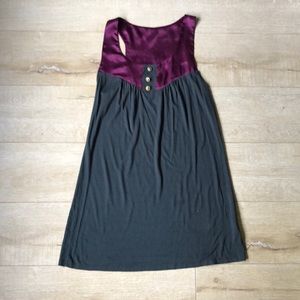 Green and Purple Long Tank Top